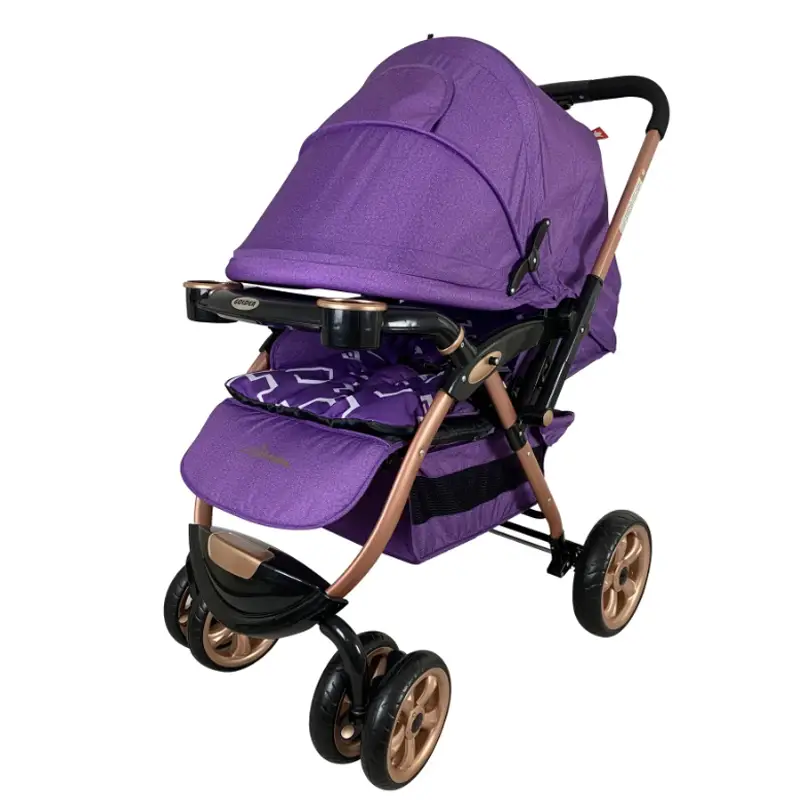 Junior Baby Stroller with Tray Purple