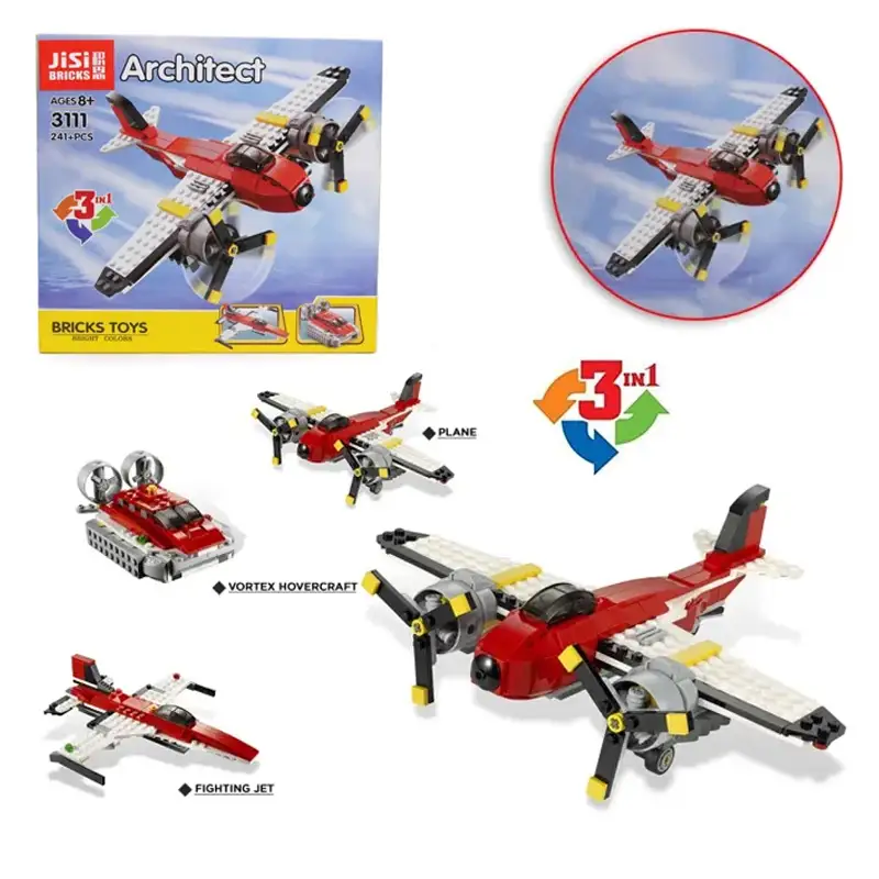 3 in 1 Architect Flight Adventures Building Blocks  241+ Pc