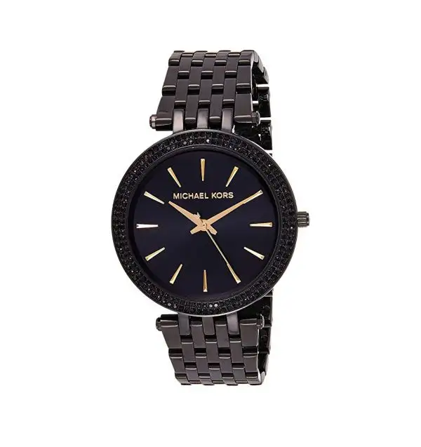 Michael Kors Women’s Quartz Stainless Steel Black Dial 39mm Watch MK3337