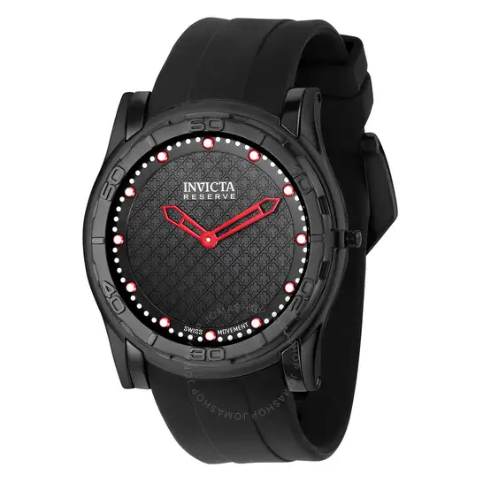Invicta Reserve Quartz Black Dial Men's Watch