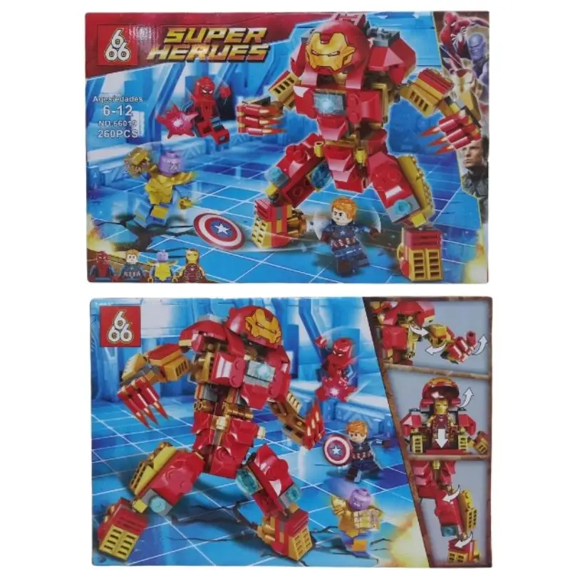 Ironman Hulkbuster with Thanos Building Blocks Set for Kids 66019 - 260 Pcs