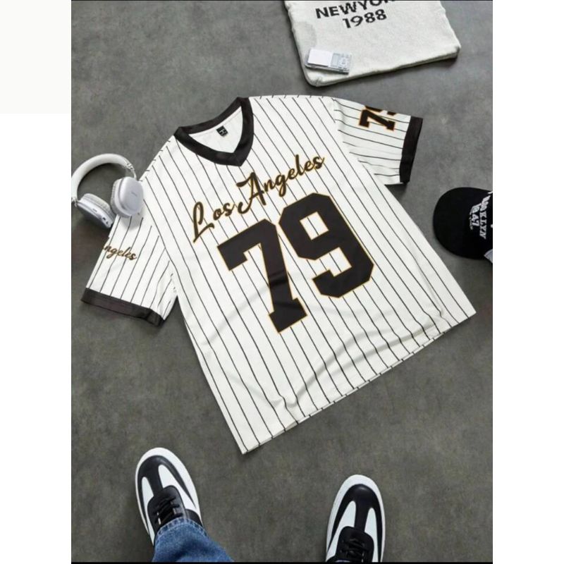 Retro LA Baseball Tee--Manfinity Sporsity