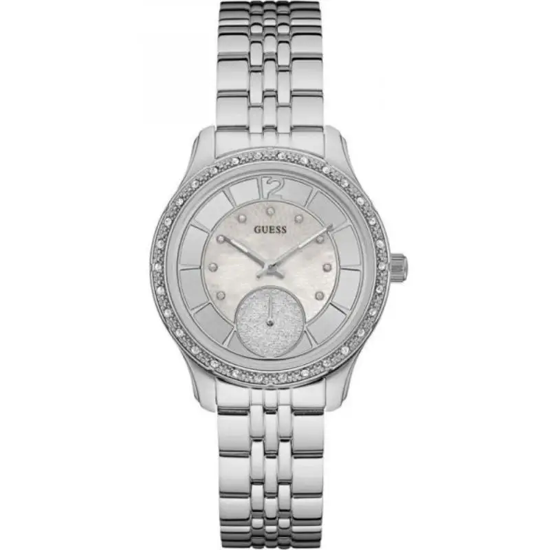 Guess Women’s Quartz Silver Stainless Steel Silver Dial 35mm Watch W0931L1