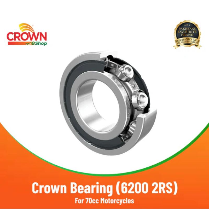 Crown Bearing (6200 2RS) for Motorcycles
