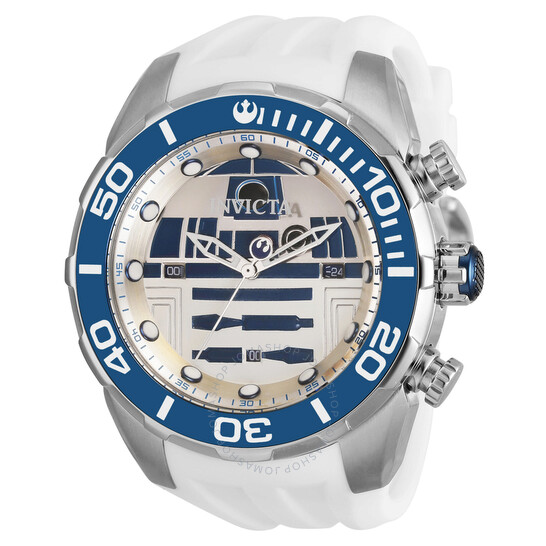 Invicta Star Wars R2-D2 White Dial Men's Watch