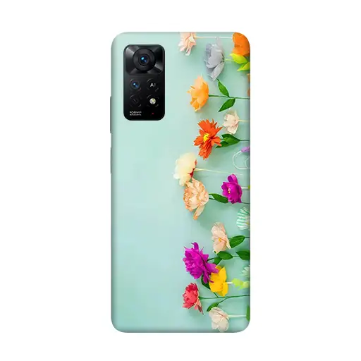 Customized Mobile Case for Vivo Phones (Blue-Floral Design)