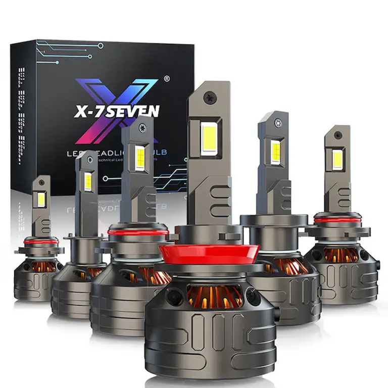 H4 - X-7Seven Kronos Series LED Headlights - Low/High Beam - One Year Warranty - 36000 Lumens - USA