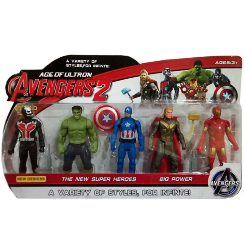Avengers Assemble - 5 Super Hero Action Figure Set - 5 inches