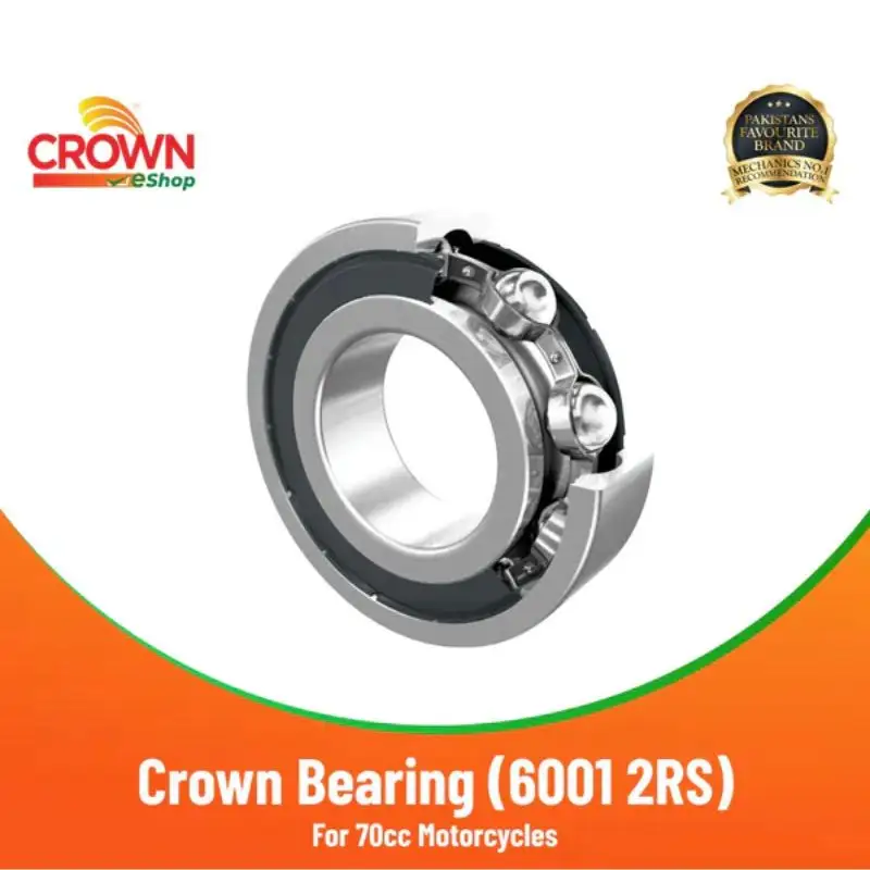 Crown Bearing (6001 2RS) for Motorcycles