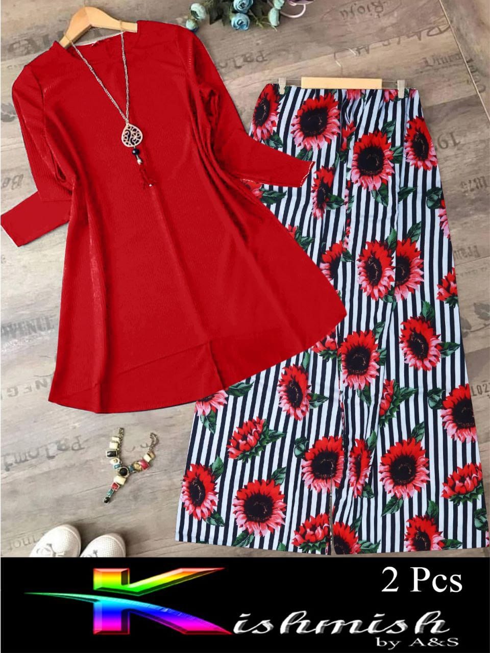 Women's Printed 2-Piece Stitched Suit – Elegant, Ready-to-Wear Outfit for Everyday & Occasions