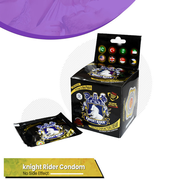Original Knight Rider delay Cream+Condoms complete box 12 pcs ( new packing )