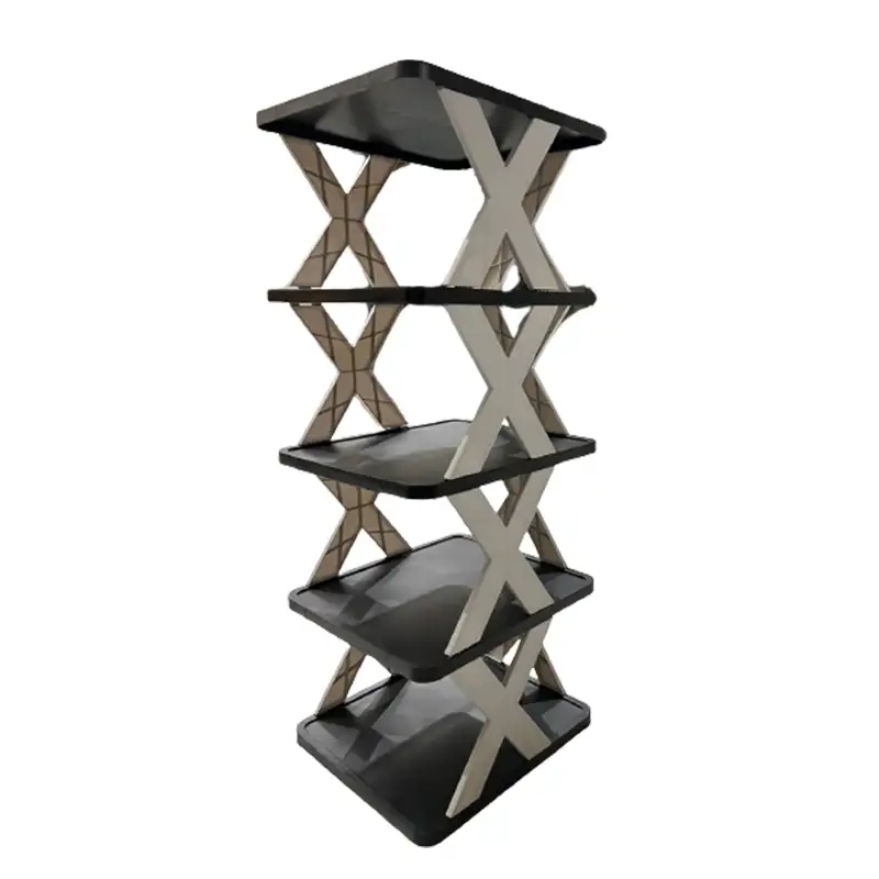 High Quality Foldable X Shape 5 Layer Rack