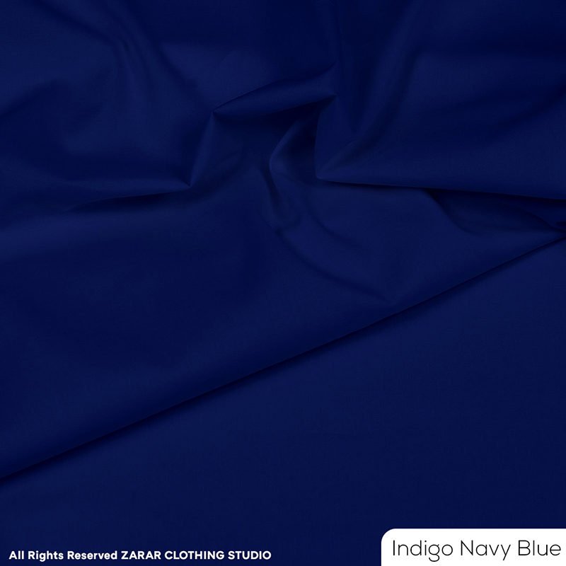 Indigo Navy Blue (Wash n Wear Bliss)  zarar clothing studio