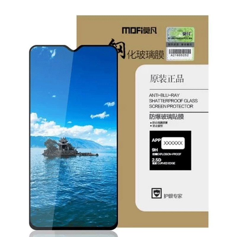 Mofi Xiaomi Redmi Note 8 2.5D 9H Full Screen Protector Tempered Glass Anti BlueRay Black
