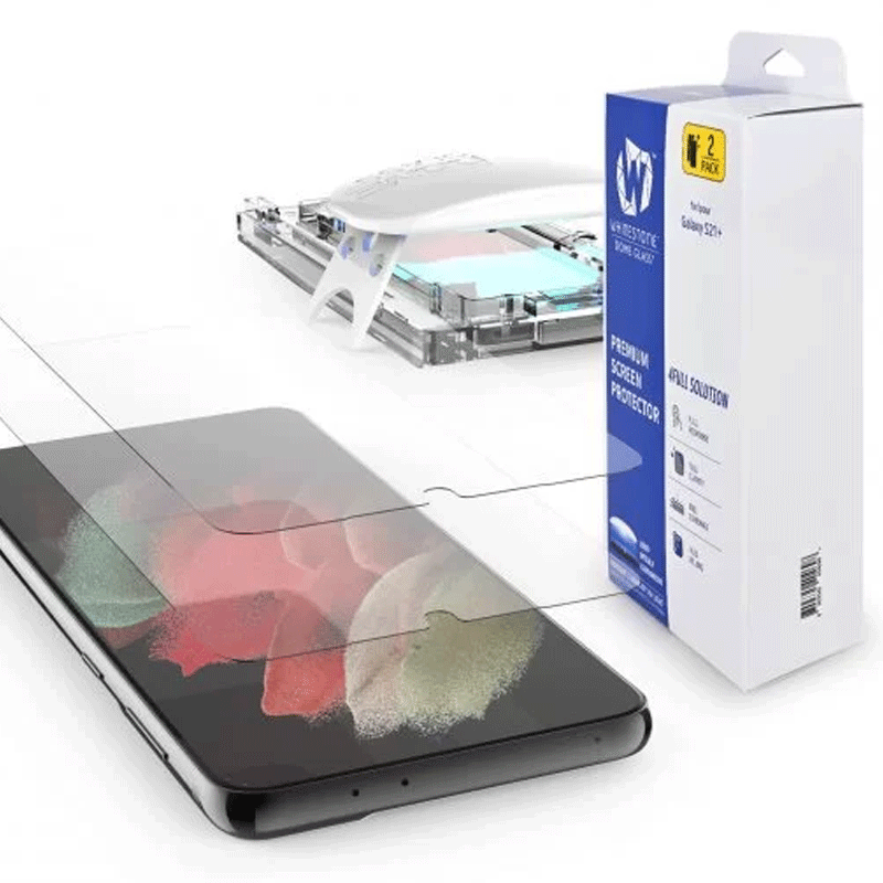 Whitestone [Dome Glass] Galaxy S21 Plus Tempered Glass Screen Protectors – Pack of 2