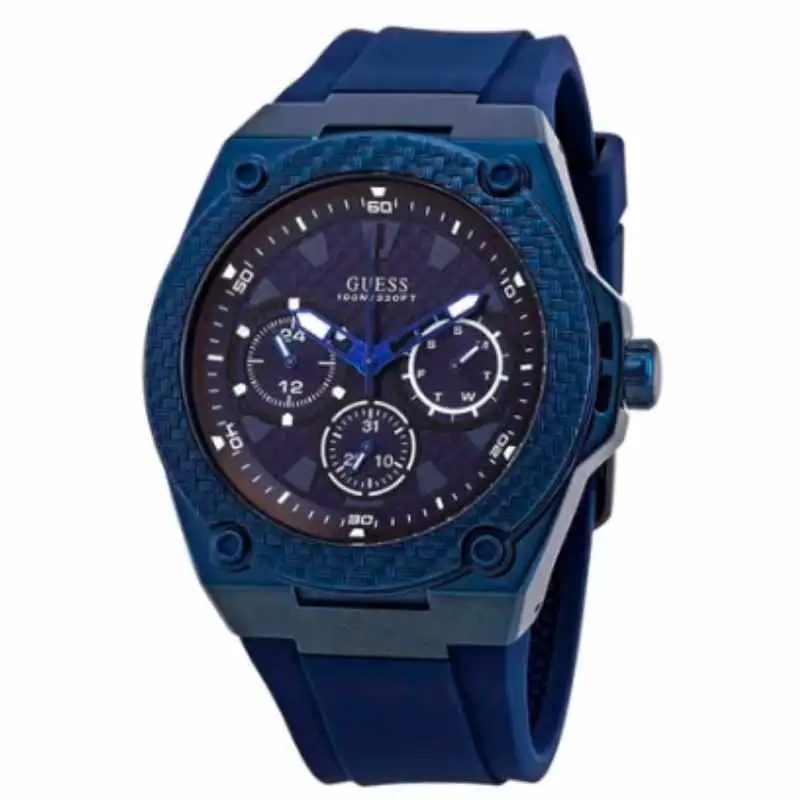 Guess Men's Men's Legacy Silicone Chronograph Quartz Wrist Watch