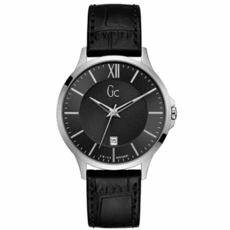 Gc Men's Water Resistant Analog Wrist Watch Y38001G2 - 42 mm - Black