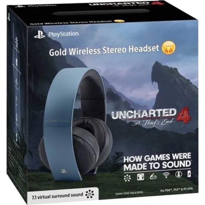 Uncharted 4 Gold Wireless Gaming Headset
