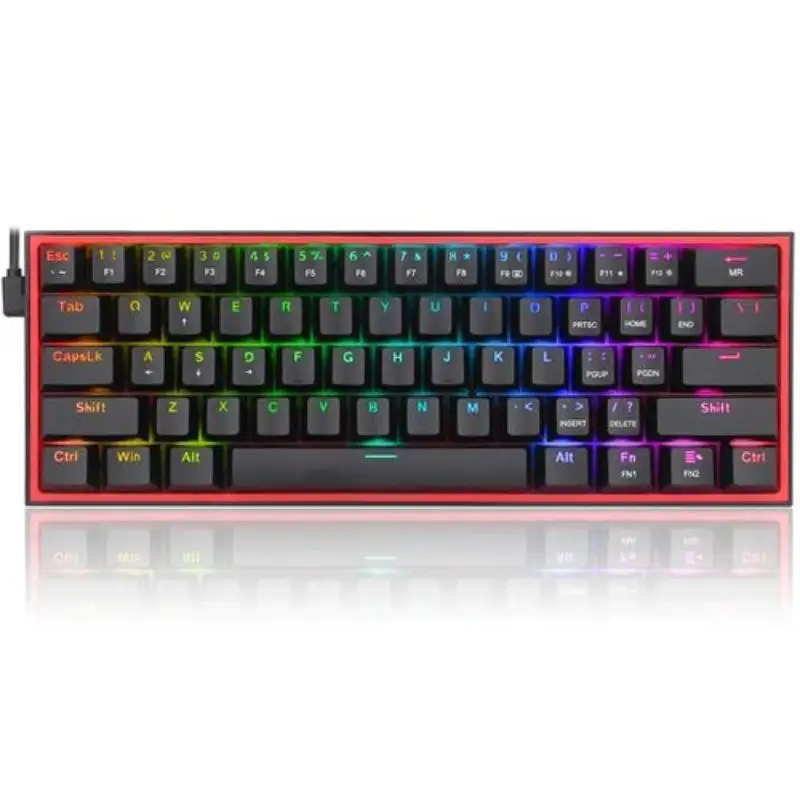 Redragon K617-Rainbow Fizz New USB Support Wireless Mechanical Gaming Keyboard