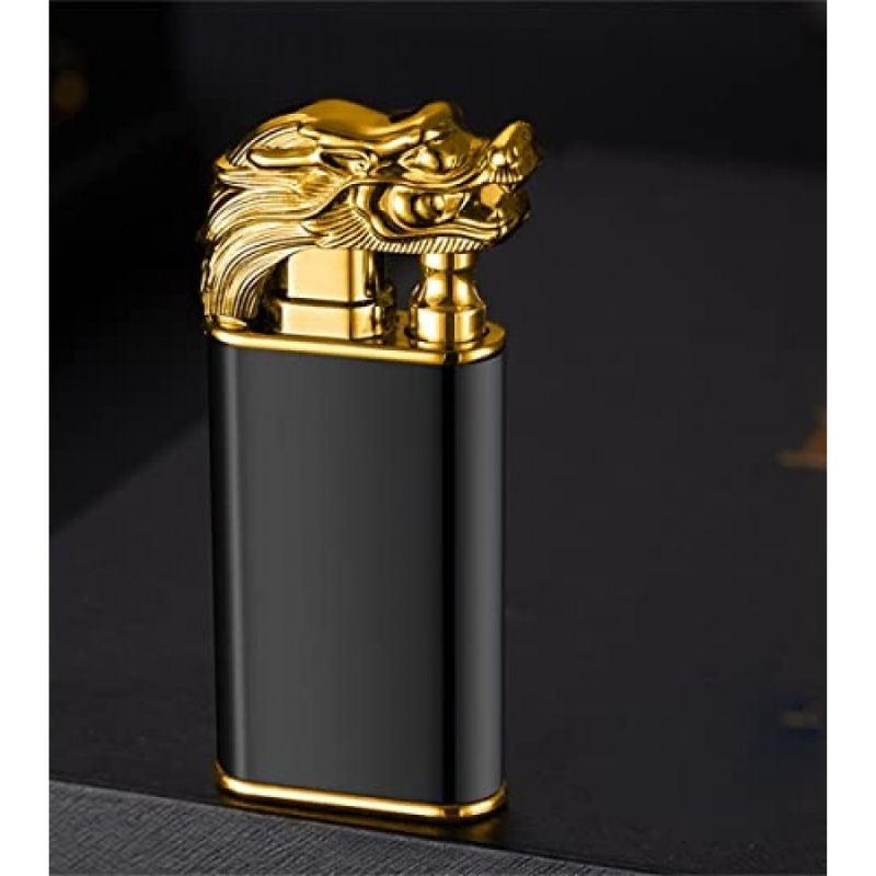 Magic dual flame dragon lighter