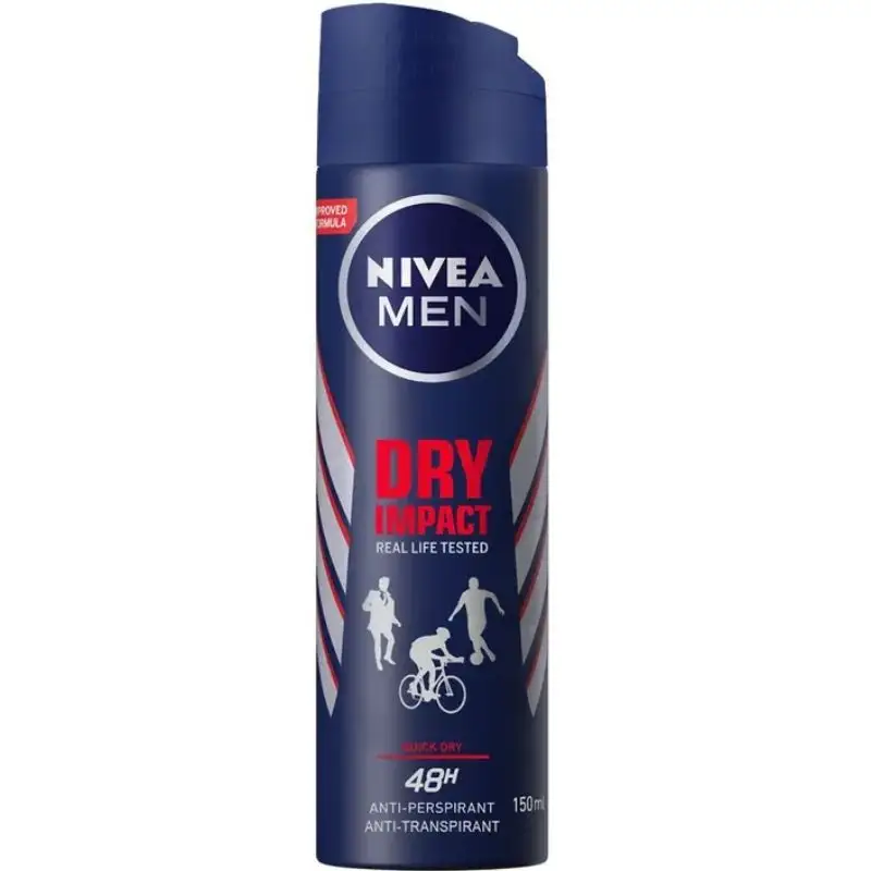 Nivea Dry Impact Male Body Spray 150ML