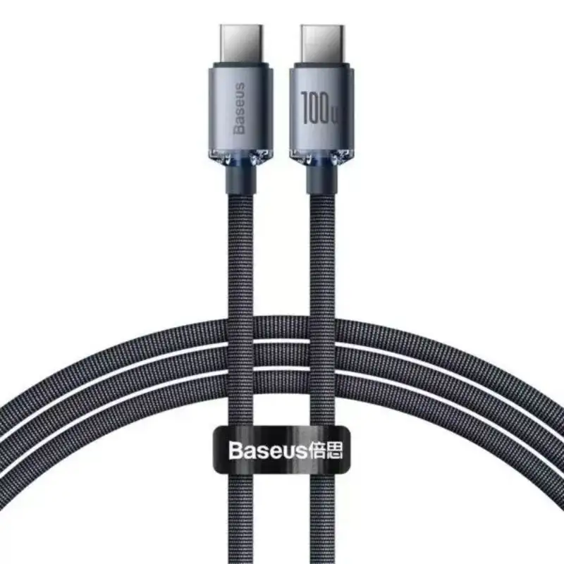 Baseus Crystal Shine Series 100W Fast Charging Data Cable  Type- C to Type-C 2m