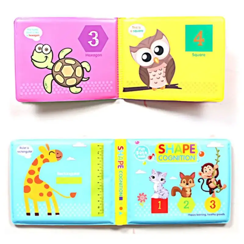 Shape Cognition Learning Bath Book Toy For Kids