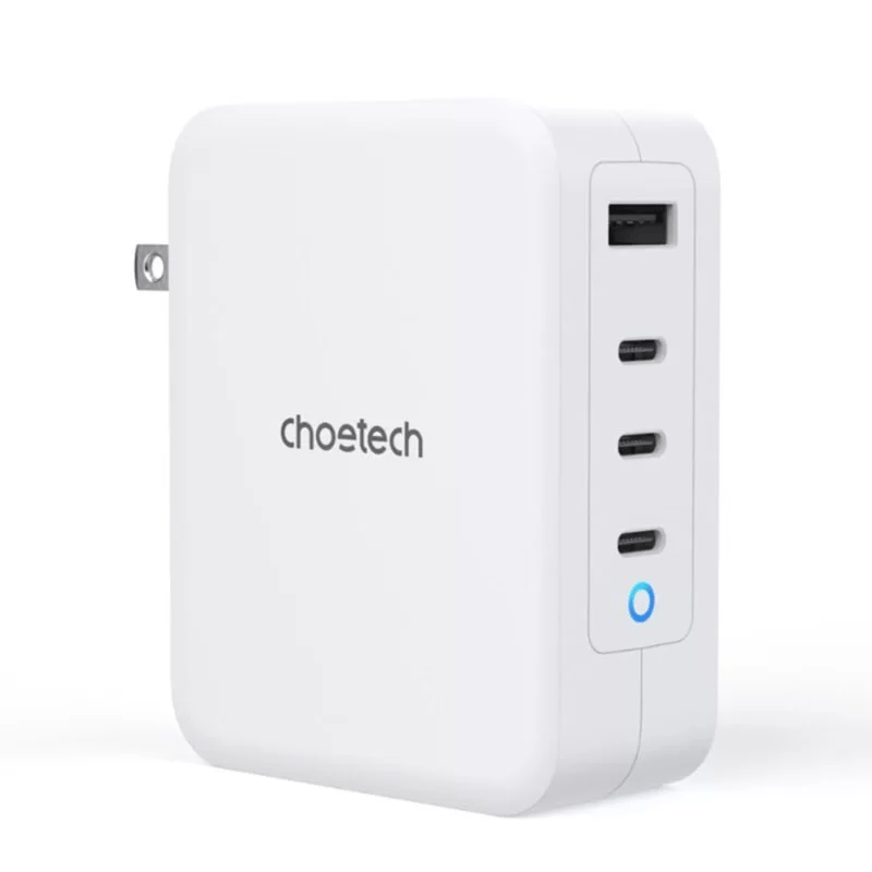 Choetech Ultra Fast 130W Gan 3 USB-C 1 USB-A Power Adapter Charger