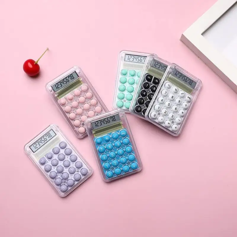 Silicone UltraSilent 8 Digits Mini Pocket Calculator