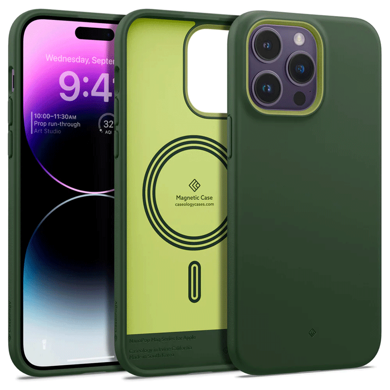 Caseology Apple iPhone 14 Pro Max Nano Pop Mag Magsafe Dual tone Liquid Silicone Case