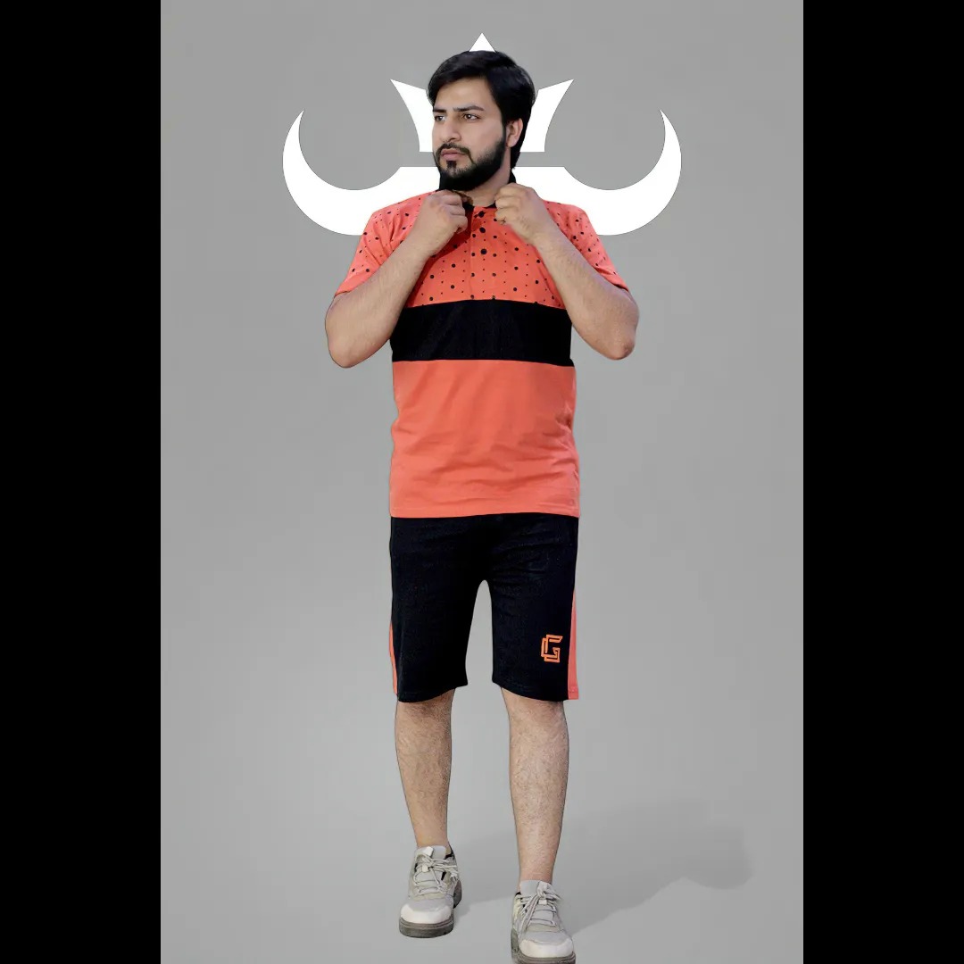 Gambluss Oxigen Cotton Twinset-coral