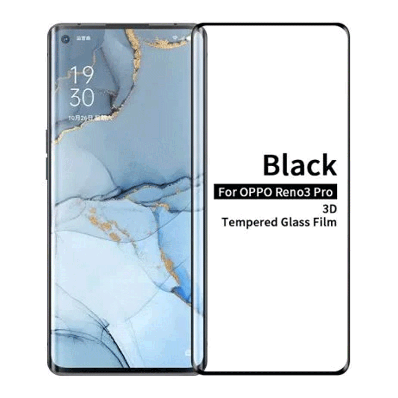 Mofi Oppo Reno 3 Pro 3D 9H Full Screen Protectors Tempered Glass Anti BlueRay Black