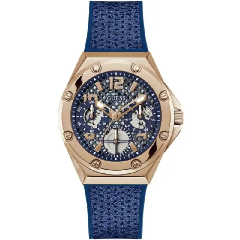 Guess Women’s Quartz Blue Silicone Strap Blue Dial 40mm Watch GW0620L3