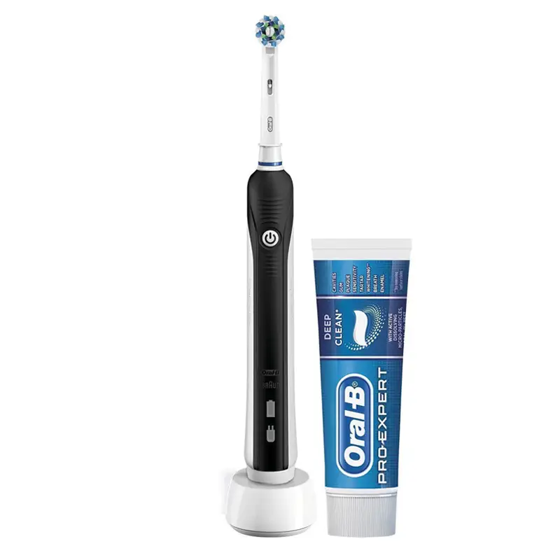 Oral-B Pro 650 Cross Action Electric Toothbrush & Toothpaste
