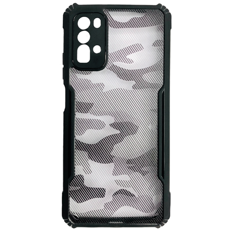 Rzants Xiaomi Poco M3/Redmi 9 Power/Redmi 9T Beetle Series Protective Anti Shock Phone Case Cover Black Camouflage