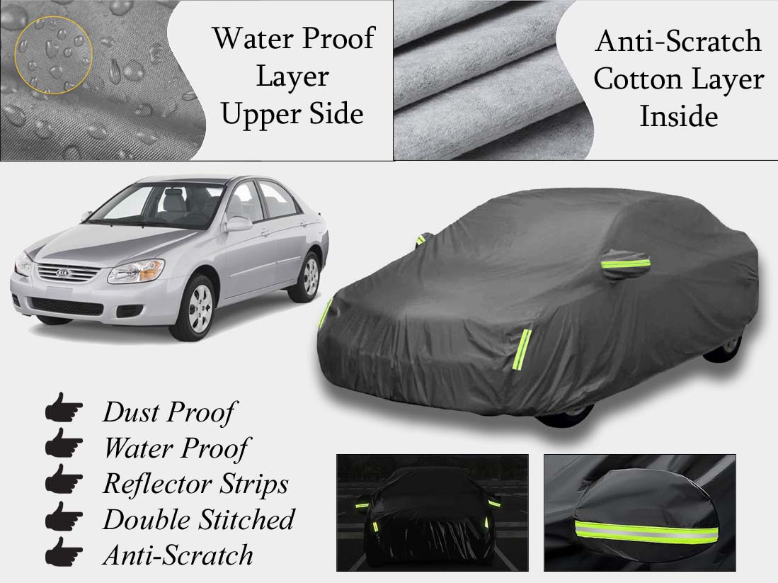 Kia Spectra Top Cover | Grey | Anti-Scratch | Double Layer | Heat Proof | Water Proof