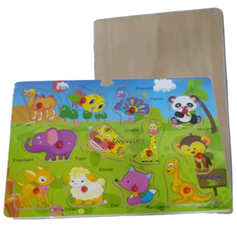 Learning Animal Name Wooden Puzzle For kids