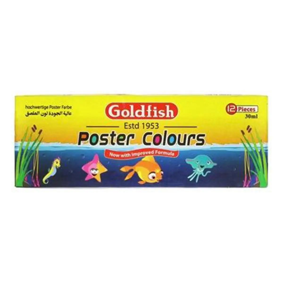 Goldfish Poster Colors 30ml 12 pc Colour Box Set for Bold and Lively Artworks