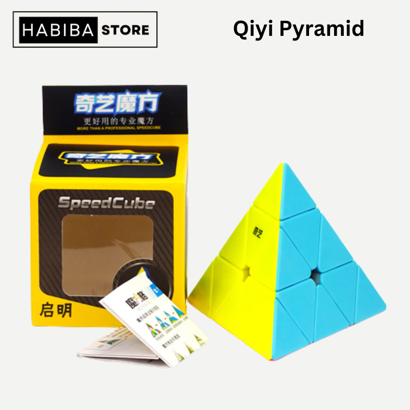 Original Qiyi Qiming 3x3 Pyramid Cube Sticker less Best Quality Fast Speed Triangular Magic Cube Smooth Educational Puzzle Toys
