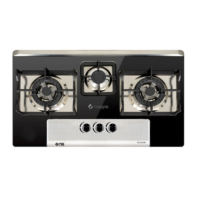Nasgas DG-222 BK Steel Top Built In Hob With Official Warranty