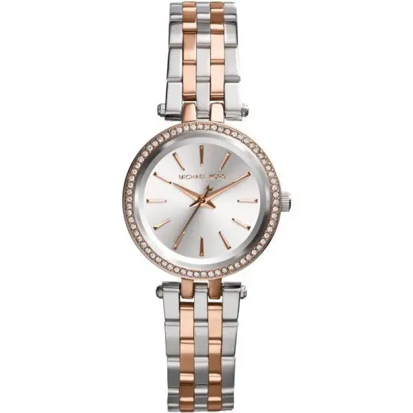 Michael Kors Women’s Quartz Stainless Steel Silver Dial 26mm Watch MK3298