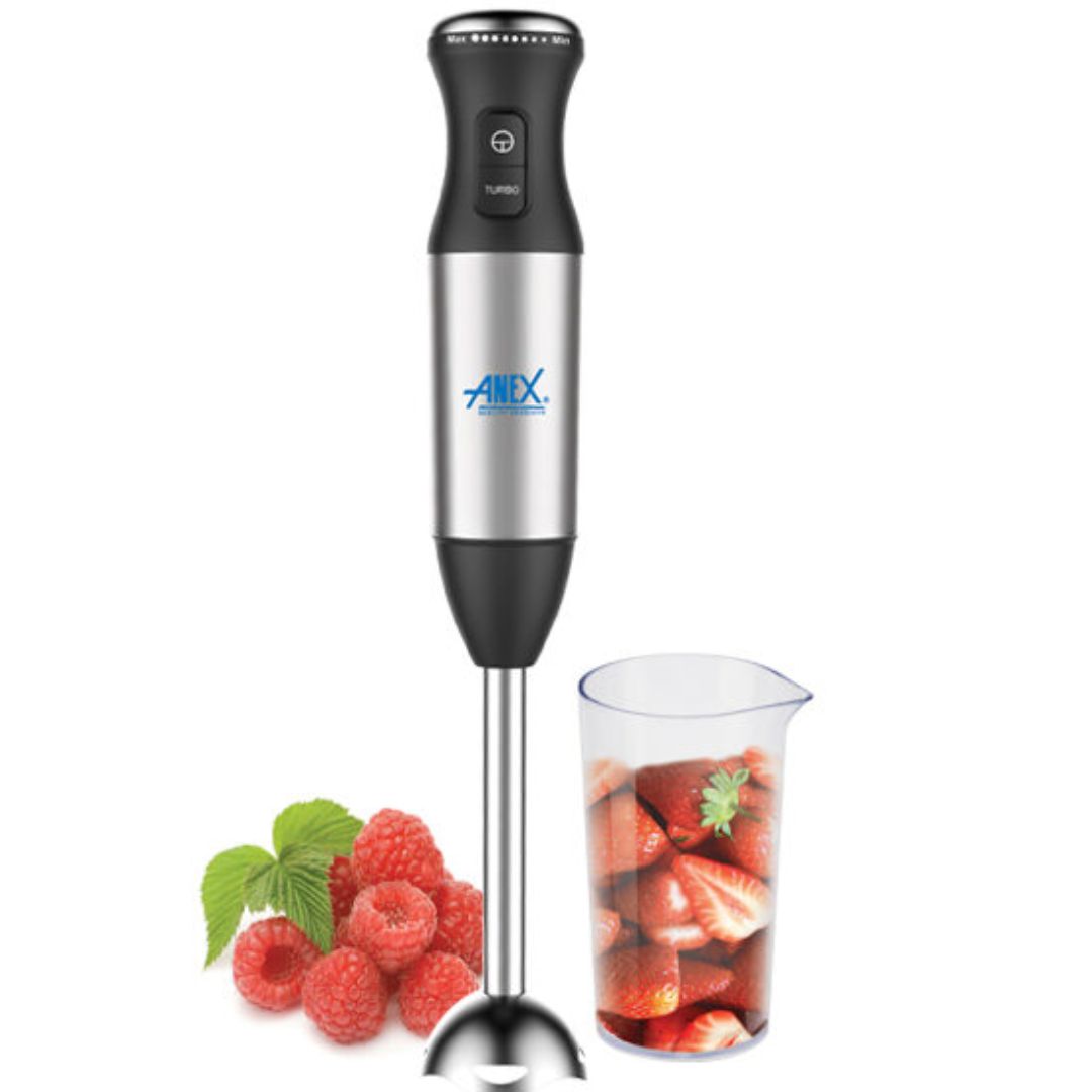 Anex Ag-144 Deluxe Hand Blender with Milk Frother & Beaker With Official Warranty