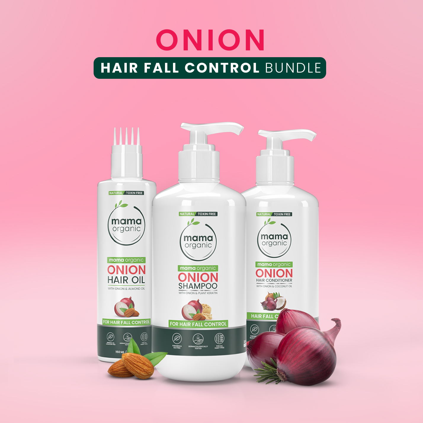 Onion Hair Fall Control Bundle - Natural & Non Toxic