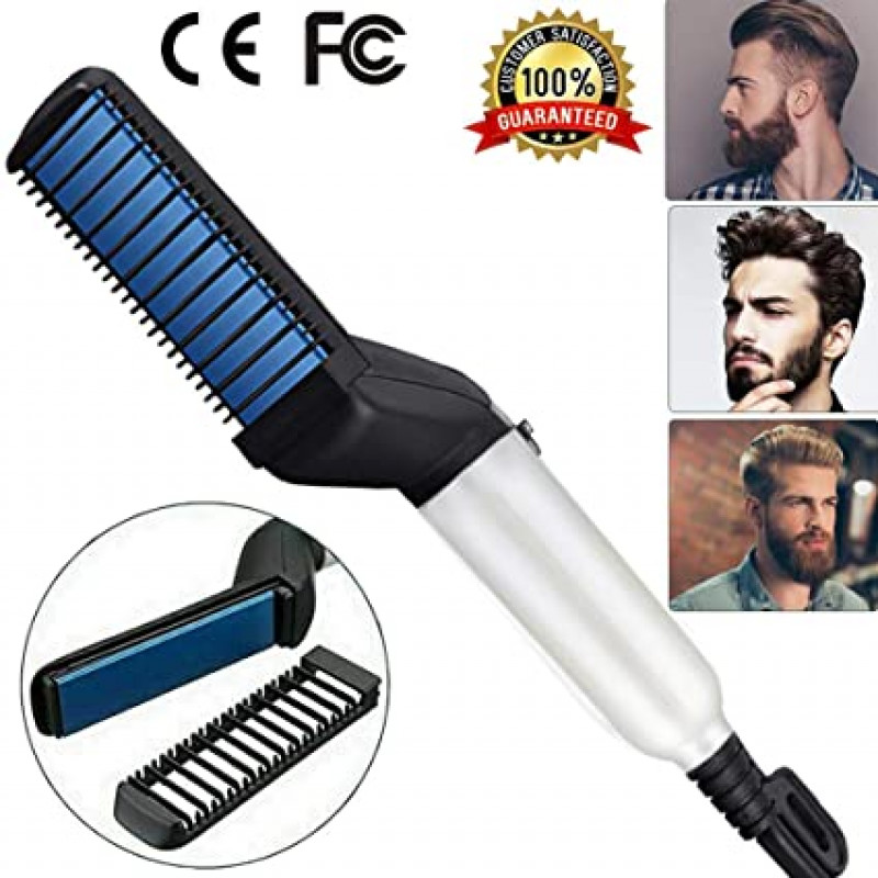 Beard Straightening Comb - Electric Hair Comb Hair Styler for Men - Hair Hot Comb