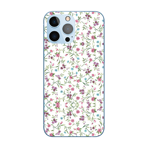 Customized Mobile Case for Apple iPhones (purple floral-2 Design)