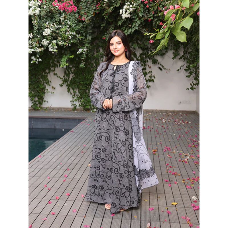 Nazmina (FRT-87) Romantic Maxi Dress