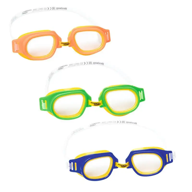 Bestway 21003 Fiberglass Hydro Splash Pro Champion Swimming Goggles for Kids Adult