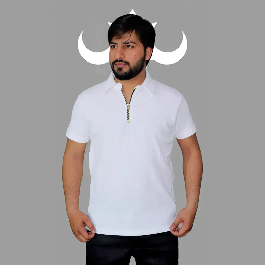 Gambluss Thermal Zipper POLO-White