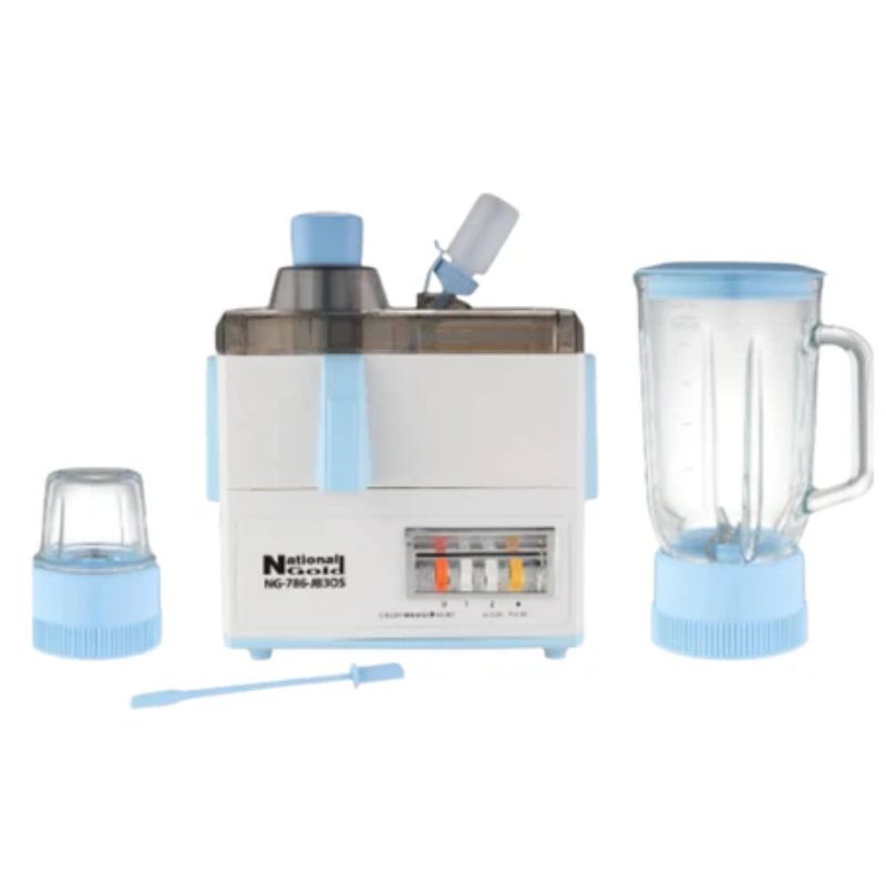 National Gold JB3OS Juicer Blender 3 In 1 Glass Jar With Official Warranty