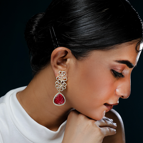 ZARCOON RUBY EARINGS